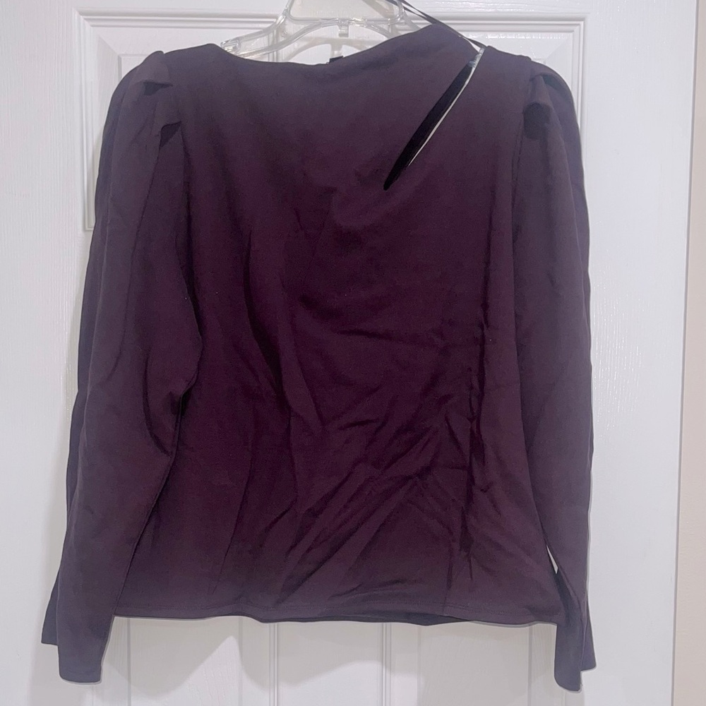 Purple cut out top